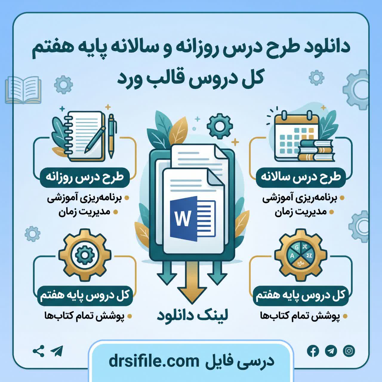 دانلود طرح درس روزانه و سالانه زبان انگلیسی هفتم